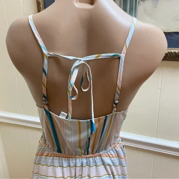 LC Lauren Conrad | Swept Ashore Pastel Beach Midi Dress | Size 6 - Picture 6 of 9